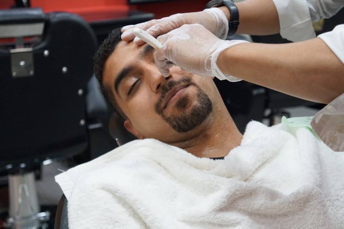 Facial and brow grooming