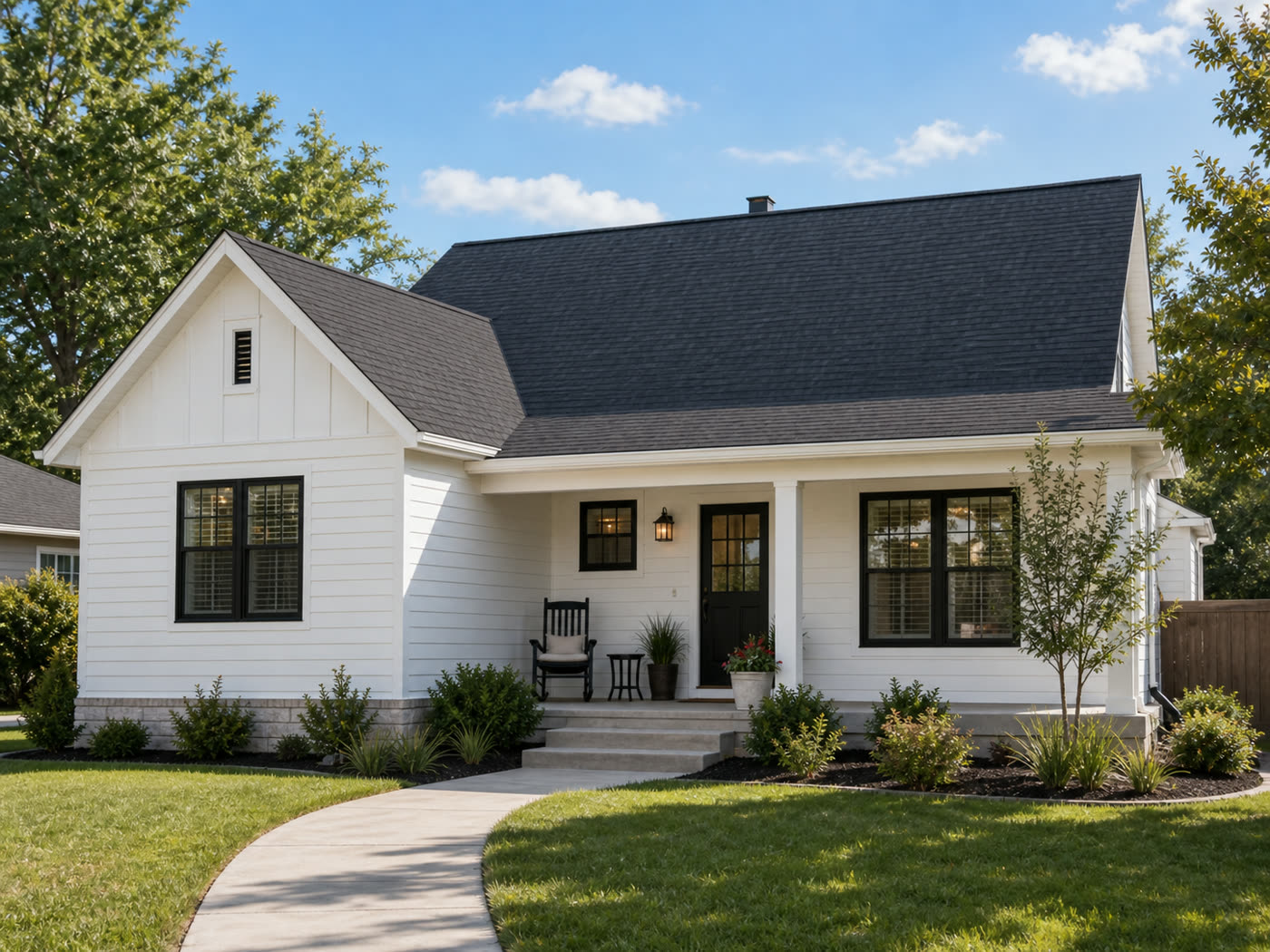 A finished home in Norman
